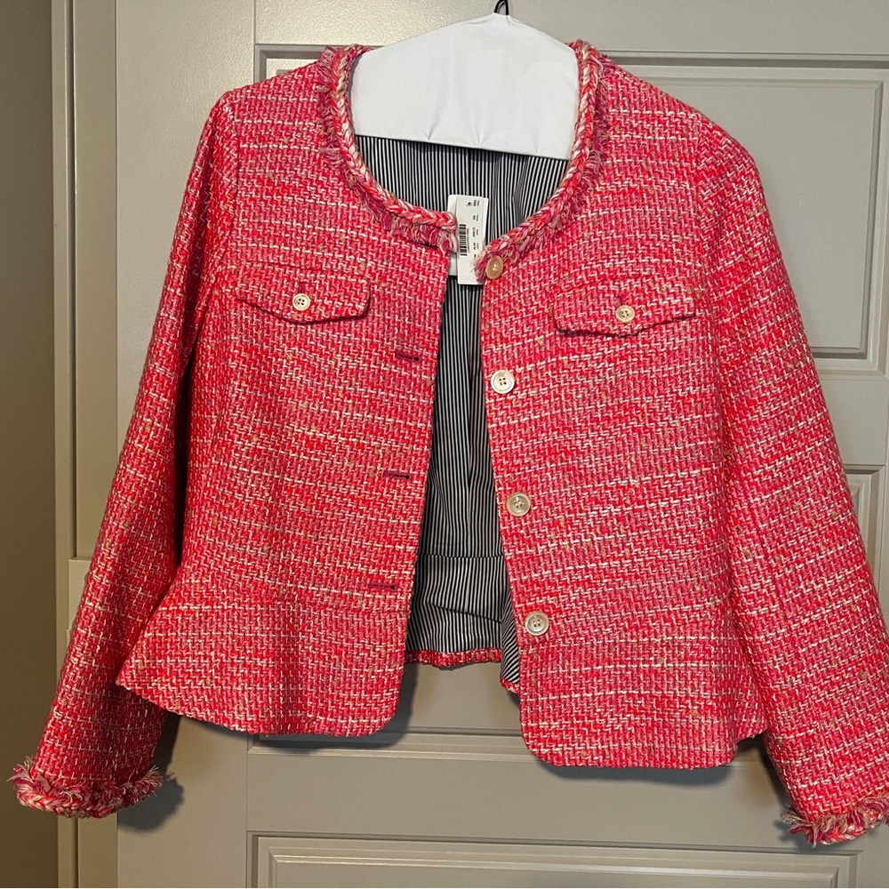 J.Crew Women’s Blazer - NWT - Size 14 - Pink Tweed